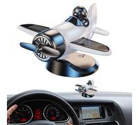 Decoración de tablero de instrumentos | Decoración interior de aviones con energía solar | Accesorios rotativos para coche para biblioteca, balcón, oficina, cumpleaños, Navidad, viajes