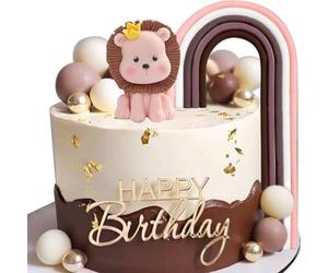 decoración de tarta babyshower marrón león para tarta decoración de la tarta productos para babyshower osito de peluche