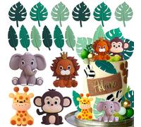 decoracion de tarta de babyshower de animales salvajes decoracion de tarta