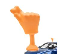 Decoración de techo automática | Decoración de coche 3D con mano temblosa | Adornos decorativos El techo con gestos 3D que sacuden | Estatua de gesto, pegatina de casco, mango de mano