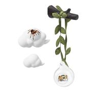 Decoración de terrario de araña saltarina, juguetes de escalada para hábitat de Mantis para mascotas, mini accesorios de recinto con textura, accesorios realistas para actividades de enriquecimiento,