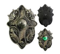 Decoración de timbre de halloween - Campanilla embrujada en forma de globo ocular, entrada aterradora | Efecto de sonido aterrador activado por el movimiento, accesorio de puerta estacional au d