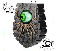 Decoración de Timbre de Halloween, Timbre Luminoso de un Ojo con Sonidos Espeluznantes, Decoración de Casa Embrujada de Fiesta de Halloween