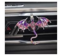 decoración de ventilación de automóvil, clip de ve 2 piezas de clips for rejilla de ventilación de coche con diseño de dragón esmaltado y diamantes de imitación de cristal, bonitos accesorios de decor
