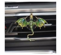 decoración de ventilación de automóvil, clip de ve 2 piezas de clips for rejilla de ventilación de coche con diseño de dragón esmaltado y diamantes de imitación de cristal, bonitos accesorios de decor