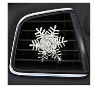 decoración de ventilación de automóvil, clip de ve Clip for rejilla de ventilación de coche con forma de copo de nieve y flores brillantes, clip for salida de aire acondicionado, clip for ambientador