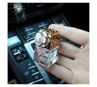 decoración de ventilación de automóviles, clip de 2 clips for botella de perfume con diseño de flores blancas for ventilación de coche, difusor de salida de aire acondicionado de coche con botella de