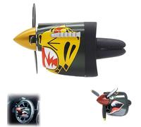 Decoración de ventilación de avión de combate P-40, ambientador de coche de combate, eliminador de olores de larga duración, fácil de instalar, se adapta a la mayoría de las rejillas (B)