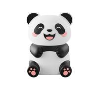 Decoración de ventilación de coche - Organizador de silicona con forma de panda con luz LED, accesorio estético para interiores de vehículos, para coches, furgonetas, pastillas, añade estilo E F