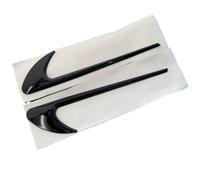 Decoración de ventilación Lateral Ajuste para Mercedes Benz AMG V8 C200 C300 E300 E400 W213 Clase C W205 AMG 2 uds pegatina lateral coche embellecedor guardabarros de ventilación(Bright Black)