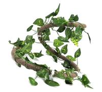 Decoración de vid de terrario con ventosa, rama trepadora flexible con textura de corteza sintética para caminos arbóreos, puntos de descanso, rama de terrario, accesorio de recinto flexible, de