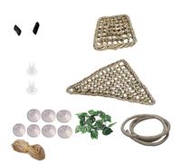 Decoración de vid de terrario con ventosa, rama trepadora flexible con textura de corteza sintética para caminos arbóreos, puntos de descanso, rama de terrario, accesorio de recinto flexible, de