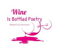 Decoración de vinilo para pared Copa de vino Bebida alcohólica Bar Restaurante 68x86.8cm Personalización personalizada Rosa roja