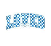 Decoración de vinilo para pared Los cristianos de San Valentín amaban a Juan 316 30x58.7cm Pegatinas para vidrio Azul