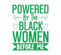 Decoración de vinilo para pared Poderoso diseño de las mujeres antes de mí 52x65.8cm Fácil instalación Verde