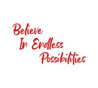 Decoración de vinilo para pared Texto de letras de cita 30x52.5cm Removible sin dejar pegamento Rojo