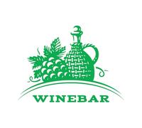 Decoración de vinilo para pared Tienda de vinos Restaurante Negocio Bebida alcohólica 51x70.9cm Impermeable Verde