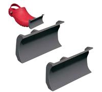 Decoración de zapatos, 2 colgantes de quitanieves, accesorios de invierno, Convierte tus Crocs en equipo listo para la nieve con diseños inspirados en quitanieves, no incluidos zapatos (Gris)