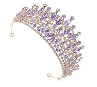 Decoración del cabello de la corona de novia Piecea para la cabeza de la boda Dadvespía Púrpura Piel del cabello Bridal Temporita Bridal Tadera del cabeza del cabeza del cabeza