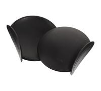 Decoración del Casco Orejas de Rata, Silicona Negra, 27 G | Adorno para Casco de Moto y Bici, Ayuda a Identificarlo Rápido, Uso en Ciclismo y Off-road