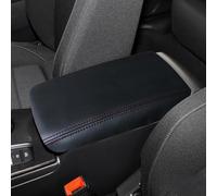Decoración del coche Compartimento Central Para Coche, Cubierta Para Reposabrazos, Almohadilla De Protección De Cuero De Microfibra Para Civic 11th 2022(Black Red line)