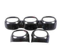 decoración del coche Compatible Con Benz Para W206 S206 Para C200 C220 C300 2022 2023 2024 2025 Marco De Salida De Aire Del Tablero Cubierta AC(Black)