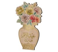 Decoración del Día de la Madre - de escritorio con forma de jarrón de 20x11,5 cm | Vacaciones rústicas de madera | Centro de mesa de maceta, acento de madera hecho a mano para madre abuela