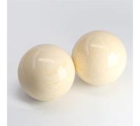 Decoración del hogar 1 par de síntesis de resina Natural oro negro Coral mar sauce cera de abejas la pelota de balonmano 50MM piedras (Color : Ivory)