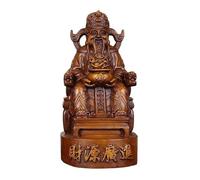 Decoración del hogar Adorno de Escritorio Estatua de Madera Maciza Adornos de Buda Muebles para la Sala Artesanía de Dios (ébano, Mediano)