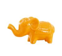 Decoración del hogar con estatua de elefante | Coleccionables de cerámica para decoración de escritorio | Pequeña estatuilla de elefante para decoración del hogar | Para sala de estar, familia, granja