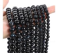 Decoración del hogar, cuentas de piedra natural de ojo de tigre rojo, cuentas espaciadoras sueltas redondas para hacer joyas, pulseras de abalorios, accesorios para collares, llenos de textura (color