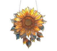 Decoración del hogar de Girasol, atrapasueños de Girasol,Decoración de Pared de Girasol Elegante escaparate acrílico | Vibrante decoración de Girasol para el hogar, atrapasueños de Flores únicos para
