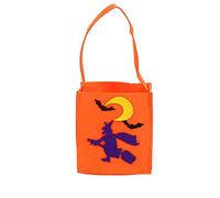 Decoración del hogar de Halloween, bolsa de truco o tote, reutilizable, para dulces, regalos, compras, eventos, horizonte, póster (J, talla única)