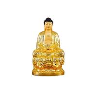Decoración del hogar Estatua de Buda de latón for el hogar, Sala de Estar, vestíbulo, decoración Feng Shui, Adornos de adoración Zen(Grande)