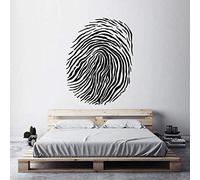 Decoración Del Hogar Molde De Huellas Dactilares Pulgar Huella Digital Ciencia Forense Tatuajes De Pared Sala De Estar Arte Pegatinas De Pared Dormitorio Mural 57X74 Cm