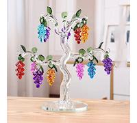 Decoración Del Hogar, Vid De Uva De Cristal, Árbol Del Dinero De La Suerte, Boda, Nuevo Hogar, Decoración De Sala De Estar, Regalo De Cumpleaños, Decoración De Porche,Lake Blue-5,Como La Imagen