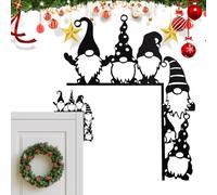 Decoración del Marco de la Puerta de, decoración de la Puerta de de Navidad | Adorno de Marco de Ventana de de de,Arte de la Muestra de la Navidad Enano Arte de la Pared del de la