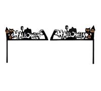 Decoración del marco de la puerta de Halloween - Señal adhesiva de la esquina de la puerta para el marco de la puerta | Decoración de la puerta principal de murciélago y calabaza, letrero del marco de