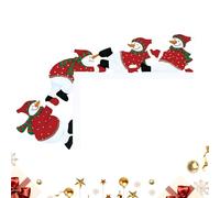 Decoración del marco de la puerta de Navidad: festivo de doble cara para alegría navideña, topper de puerta decorativa con diseño de temporada, decoración del hogar para dormitorio, sala de est