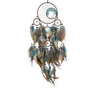 Decoración del techo Boho Catcher Boho - Catchers de los sueños | Crystal Stones Plumas Cuentas de madera Catcher de ensueño para automóvil para la decoración del dormitorio