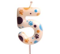 Decoración digital para tarta de cumpleaños para perros del 0 al 9