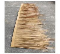 Decoración Duradera de Techo de Paja Artificial - Teja de Paja de plástico de 0,5 x 4 m para áreas escénicas, Amarillo Oscuro, imitación de Paja para Uso en Exteriores e Interiores.