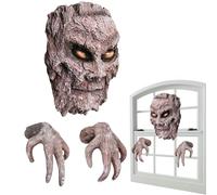 Decoración Espeluznante De Rostros De Árbol para Exterior - Decoración Terrorífica para Árboles De Exterior - Arte en Resina 3D Realista Exquisita para Mejorar Jardín Césped o Entrada