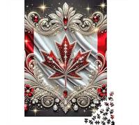 Decoración Estelar Paper Puzzle Puzzle Hoja de Arce Arte 1000 Piezas para Adultos Papel Grueso Rompecabezas Decorativo Regalo 70x50cm/1000pcs