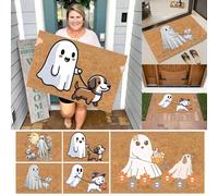 Decoración exterior de Halloween, decoración de Halloween, tapete para puerta de entrada, tapete para el hogar, tapete para puerta de baile, alfombra de 40 x 60 cm, manta de pedo B (A, 40 x 60 cm)