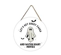 Decoración exterior de Halloween Highly! Placa de puerta de Halloween, una excelente opción para transformarse en hacer que tus vacaciones estén llenas de emoción y miedo. 5 decoraciones de cocina y