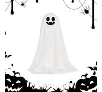 Decoración Fantasma - 37 x 13 cm Fantasma Halloween Decoraciones, Decoración de Halloween con Luz, figura de la Estatua de Fantasmas, Estatua Ornamento de Escritorio inquieta