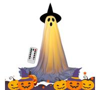 Decoración fantasma de Halloween luminosa Decoración de Halloween espeluznante