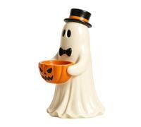 Decoración Fantasma Figura Resistente A La Lluvia Y Al Viento Con Cuenco De