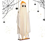 Decoración Fantasma Halloween Gigante con Mando 8 Modos Luz a Pilas